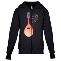 Nature Music String Instrument Mandolin Youth Zipper Hoodie | Artistshot