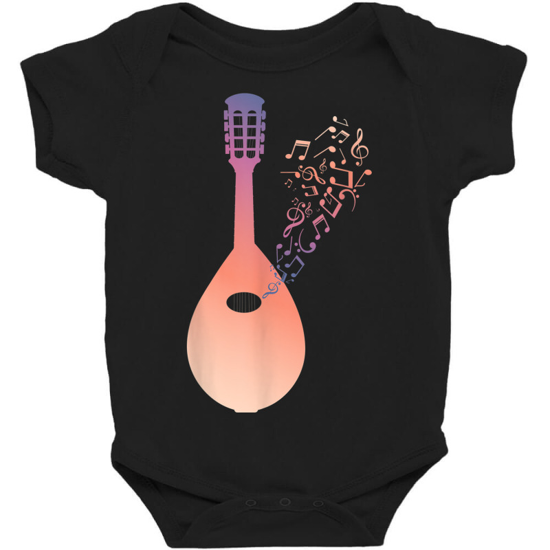 Nature Music String Instrument Mandolin Baby Bodysuit | Artistshot