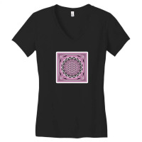 Flower Of Life Sacred Geometry Metatrons Cube Symbol Healing And Balan Women's V-neck T-shirt | Artistshot