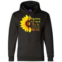 Book Nerd Tea Lover Reader Sayings Girls Love Books Gift Champion Hoodie | Artistshot