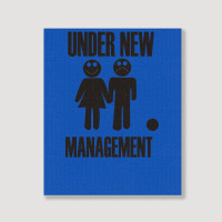 Under New Management Stag Night Wedding Mens Portrait Canvas Print | Artistshot