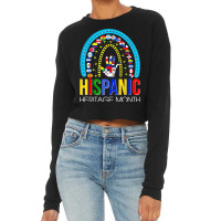 National Hispanic Heritage Month Rainbow Latin Flags Cropped Sweater | Artistshot