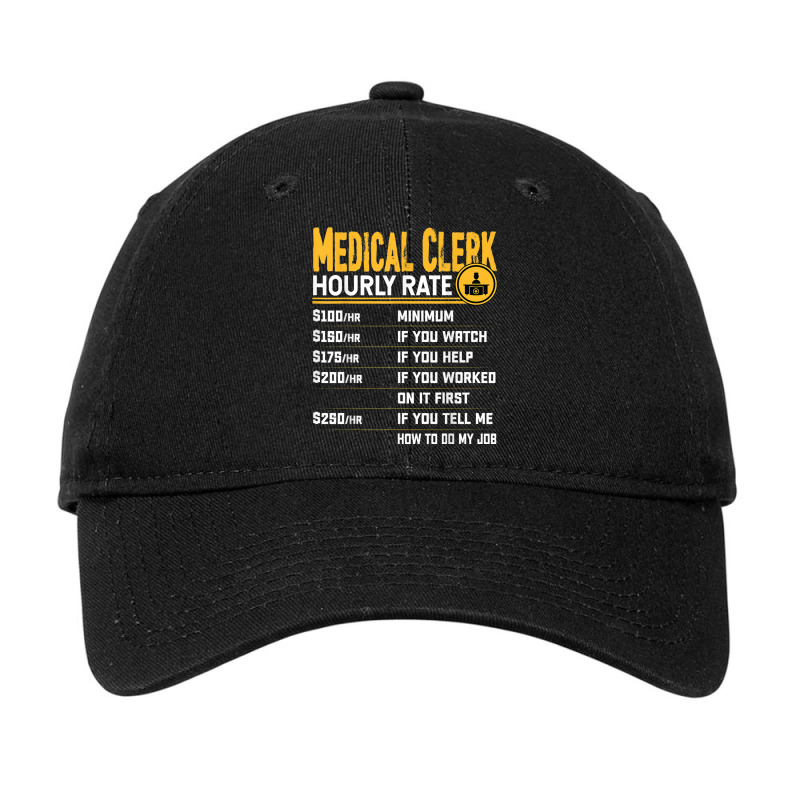 Medical Clerk Hourly Rate   Funny Medical Assistant Adjustable Cap by BooBug | Artistshot