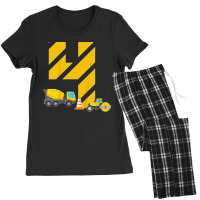 Kids 4th Birthday Boy Construction Worker Construction Site T Shirt Women's Pajamas Set | Artistshot