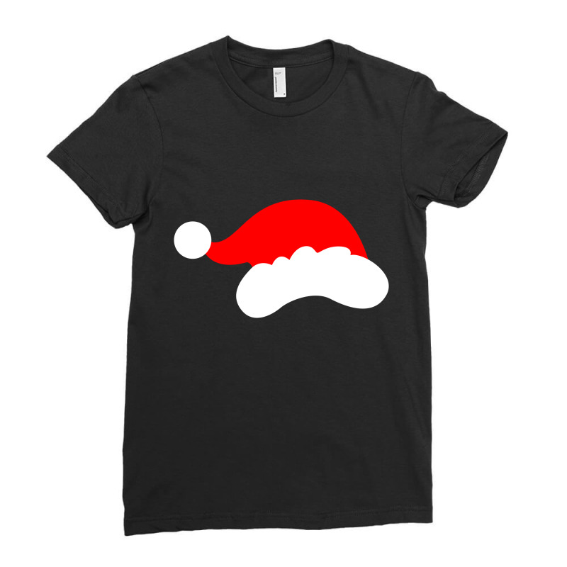 Santa Hat Ladies Fitted T-shirt | Artistshot