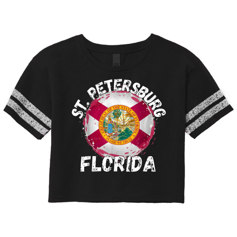 Retro St. Petersburg Florida Apparel Scorecard Crop Tee by Fly | Artistshot