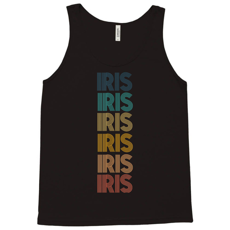 Retro Vintage Iris Classic Name Cool 80s 90s Tank Top | Artistshot