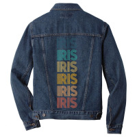 Retro Vintage Iris Classic Name Cool 80s 90s Men Denim Jacket | Artistshot