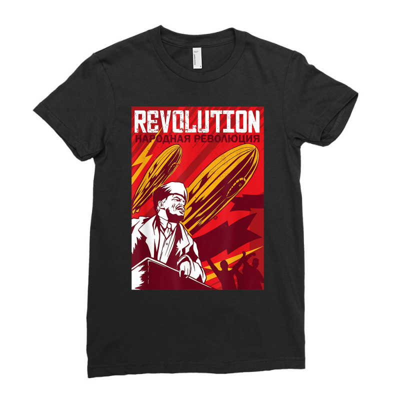 Vladimir Iljitsch Lenin Communism Communist Communist T Shirt Ladies Fitted T-Shirt by cm-arts | Artistshot