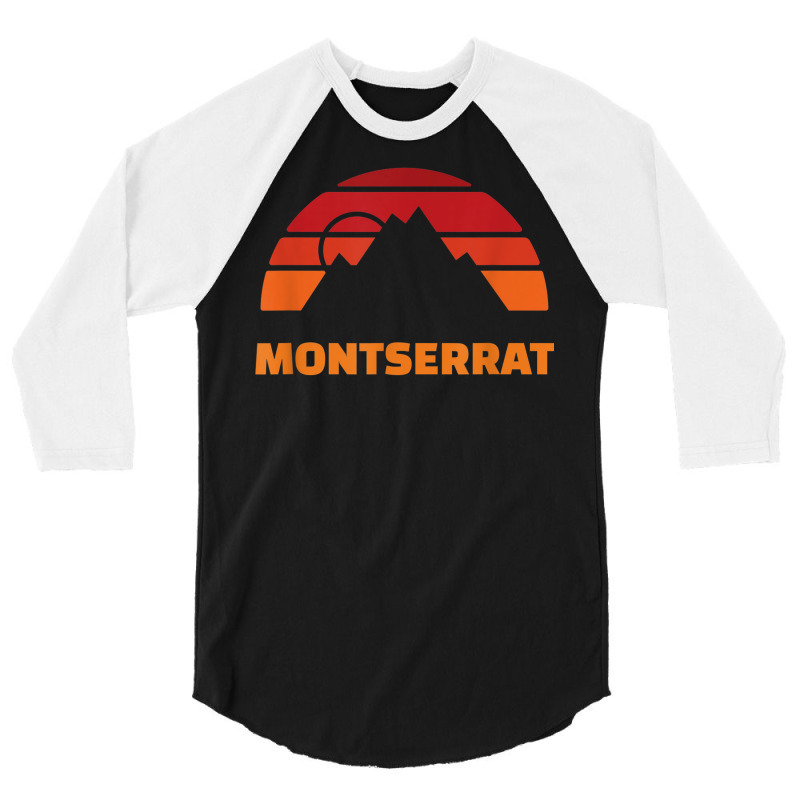 Montserrat Mountain Souvenir 3/4 Sleeve Shirt | Artistshot