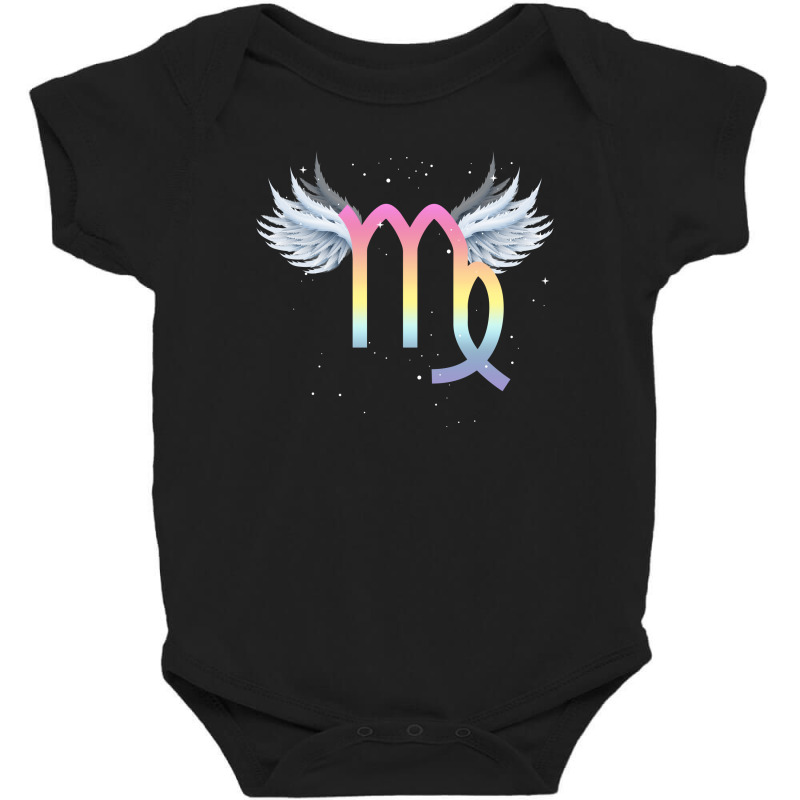 Virgo Zodiac Sign Angel Baby Bodysuit by autlu2024 | Artistshot