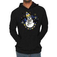 Retro Happy Chrismukkah Snowman Jewish Holiday Groovy Lightweight Hoodie | Artistshot