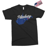 Petersburg West Virginia Wv Map Exclusive T-shirt | Artistshot