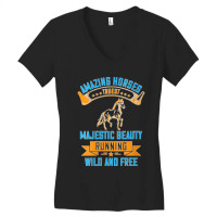 Womens Amazing Horses Truest Majestic Beauty Running Wild And Free V N Women's V-neck T-shirt | Artistshot