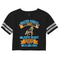 Womens Amazing Horses Truest Majestic Beauty Running Wild And Free V N Scorecard Crop Tee | Artistshot