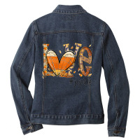 Womens Love Jojo Life Fall Season Autumn Pumpkin Halloween T Shirt Ladies Denim Jacket | Artistshot