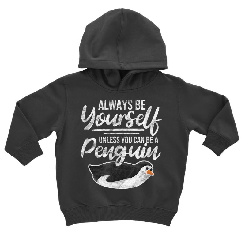 Penguin Flightless Sea Bird Arctic Distressed Toddler Hoodie by Scarlets | Artistshot