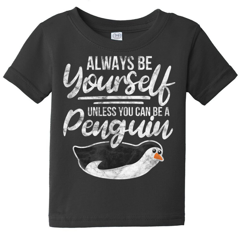 Penguin Flightless Sea Bird Arctic Distressed Baby Tee by Scarlets | Artistshot