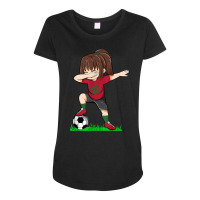 Soccer Morroco Jersey Shirt Moroccan Flag Football Girls Dab T Shirt Maternity Scoop Neck T-shirt | Artistshot