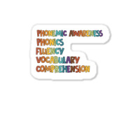 Phonemic Awareness Phonics Fluency Early Literacy Education T Shirt Sticker | Artistshot