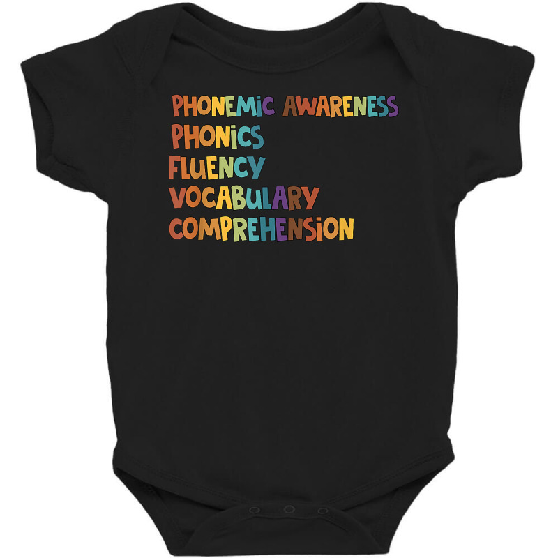 Phonemic Awareness Phonics Fluency Early Literacy Education T Shirt Baby Bodysuit | Artistshot