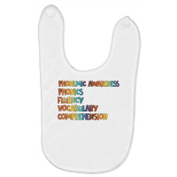 Phonemic Awareness Phonics Fluency Early Literacy Education T Shirt Baby Bibs | Artistshot