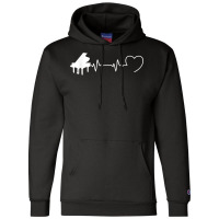 Piano Humour Pianist Heart Beat For Men T Shirt Champion Hoodie | Artistshot