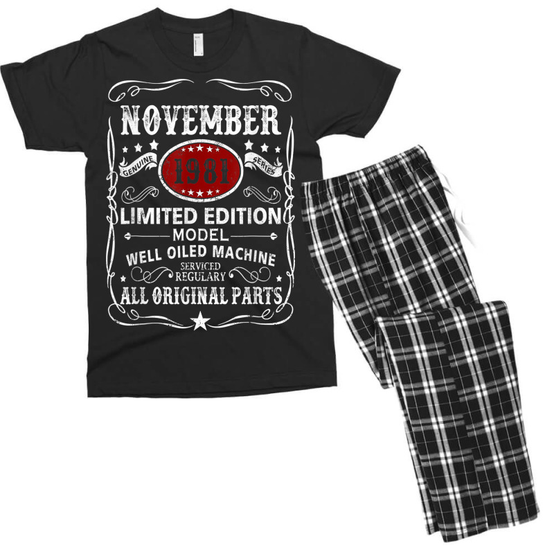 November 1981 Limited Edition Model Well Oiled Machine Men's T-shirt Pajama Set | Artistshot