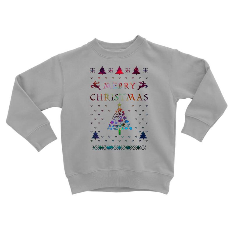 Christmas Ugly Galaxy Nebula Toddler Sweatshirt | Artistshot