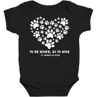 St Francis Of Assisi Patron Saint Of Animals Dog Owner Long Sleeve T S Baby Bodysuit | Artistshot