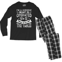 Operate What Is On The Table Men's Long Sleeve Pajama Set | Artistshot