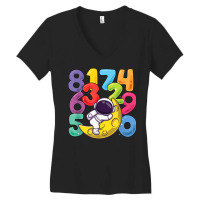 Number Learning Calculator Costume Matc Day Math Outfit Kids Women's V-neck T-shirt | Artistshot