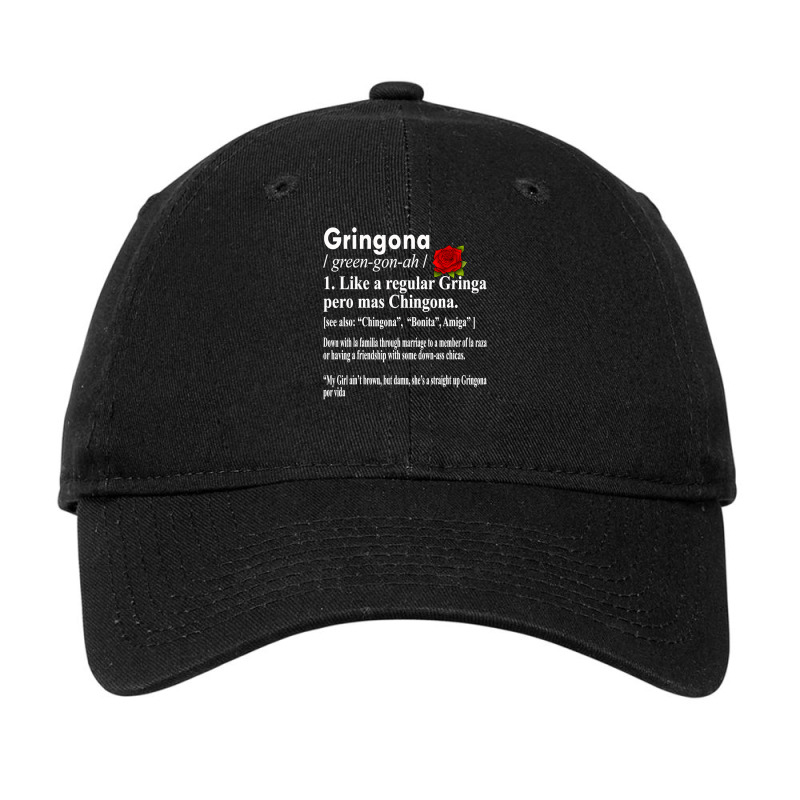 Gringona Like A Regular Gringa Pero Mas Chingona Adjustable Cap by AuturoMedero | Artistshot