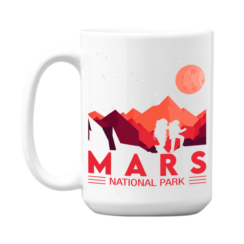 Red Mars Planet  Space National Park  Funny Mars 15 Oz Coffee Mug | Artistshot