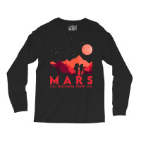 Red Mars Planet  Space National Park  Funny Mars Long Sleeve Shirts | Artistshot