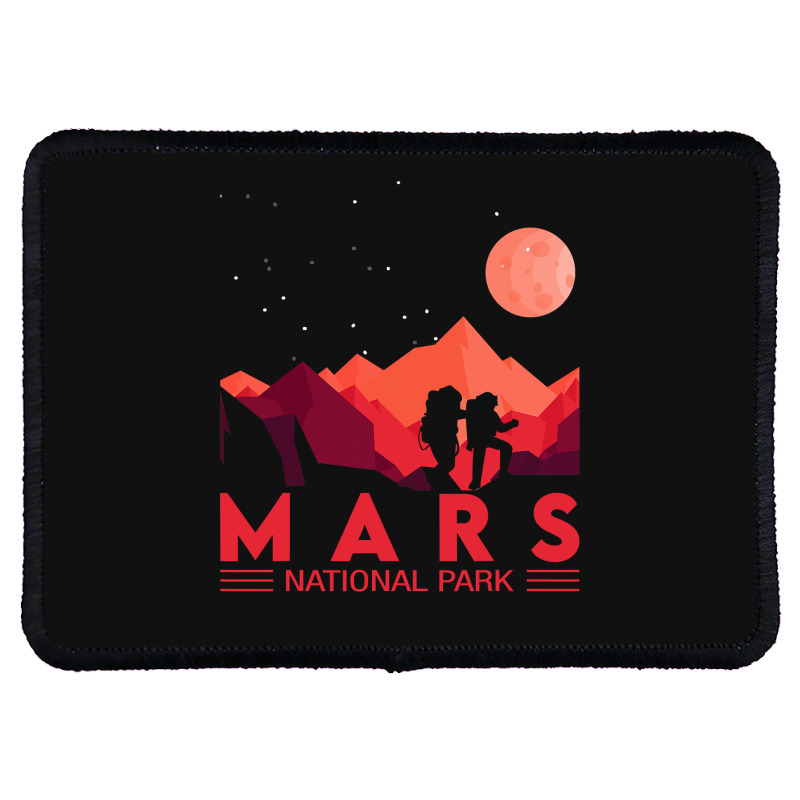 Red Mars Planet  Space National Park  Funny Mars Rectangle Patch | Artistshot