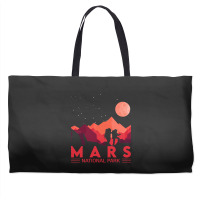 Red Mars Planet  Space National Park  Funny Mars Weekender Totes | Artistshot