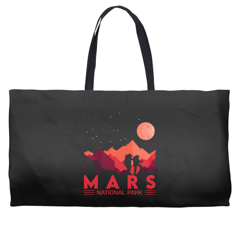 Red Mars Planet  Space National Park  Funny Mars Weekender Totes | Artistshot