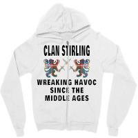 Stirling Scottish Tartan Scotland Family Clan Name T Shirt Zipper Hoodie | Artistshot