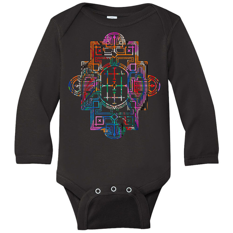 Shipibo Pattern Conibo Tribal Shaman Shamanistic Long Sleeve Baby Bodysuit by Piggy | Artistshot