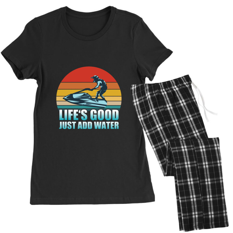 Jet Ski   Lifes Good Just Add Water Jet Ski Women's Pajamas Set by noranajas | Artistshot