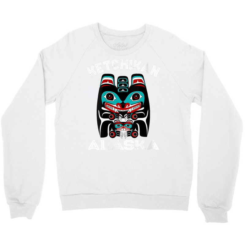 Womens Indigenous Ketchikan Alaska Native American Art Indian Bear V N Crewneck Sweatshirt by cm-arts | Artistshot