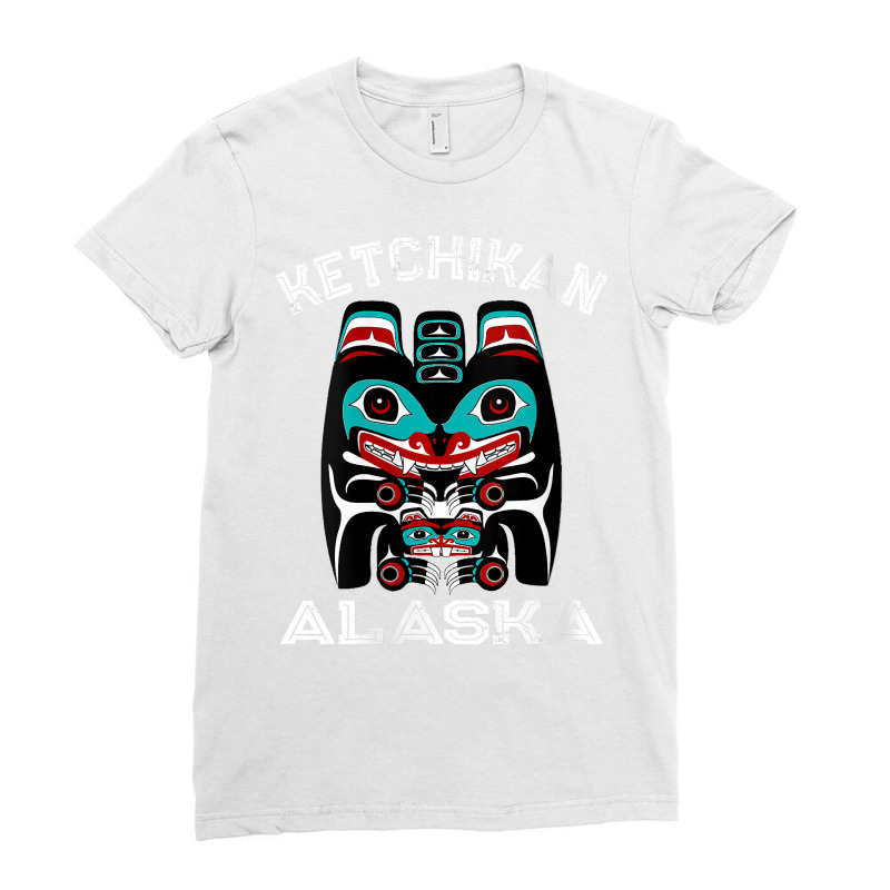 Womens Indigenous Ketchikan Alaska Native American Art Indian Bear V N Ladies Fitted T-Shirt by cm-arts | Artistshot