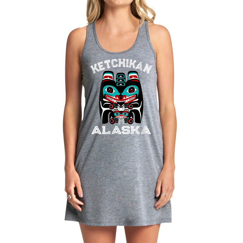 Womens Indigenous Ketchikan Alaska Native American Art Indian Bear V N Tank Dress by cm-arts | Artistshot