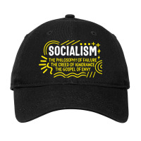 Socialist Socialism Definition Libertarian Capitalism Anti C Adjustable Cap | Artistshot