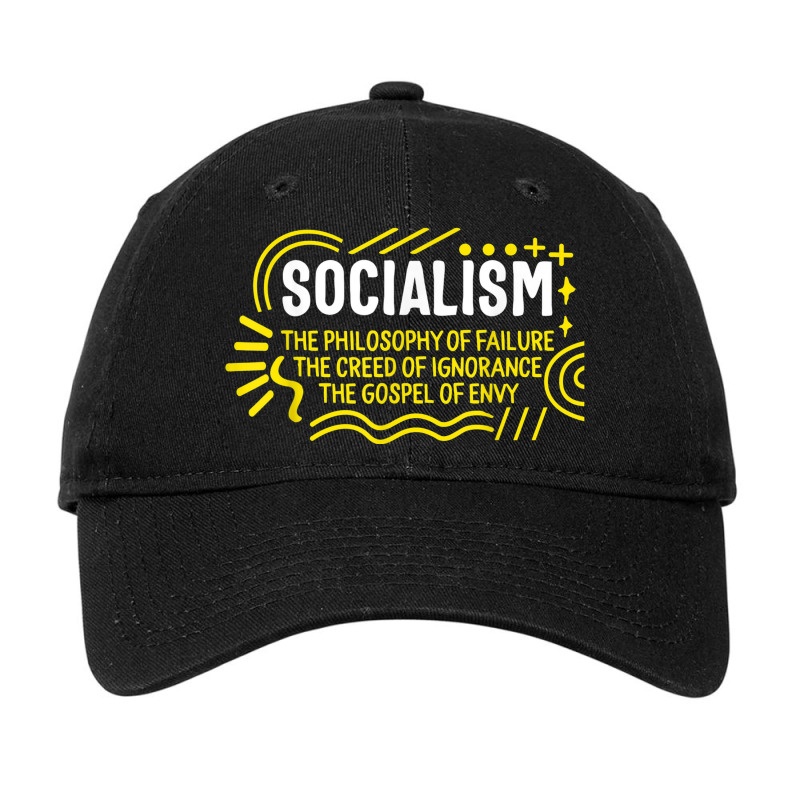 Socialist Socialism Definition Libertarian Capitalism Anti C Adjustable Cap by BooBug | Artistshot