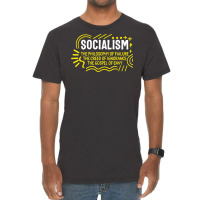 Socialist Socialism Definition Libertarian Capitalism Anti C Vintage T-shirt | Artistshot