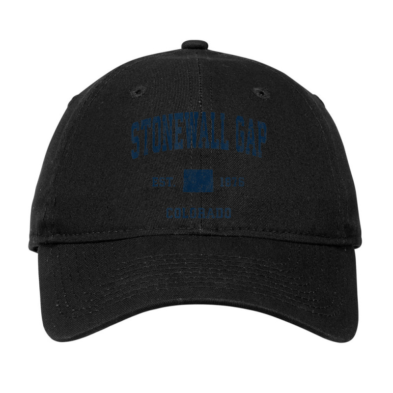 Stonewall Gap Colorado Co Vintage Athletic Navy Sports Desig Adjustable Cap | Artistshot