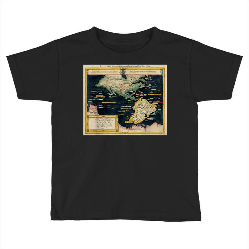 Vintage Americas Map (1590) Toddler T-shirt | Artistshot