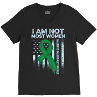 Traumatic Brain Injury Survivor Most Women Tbi Warrior V-neck Tee | Artistshot